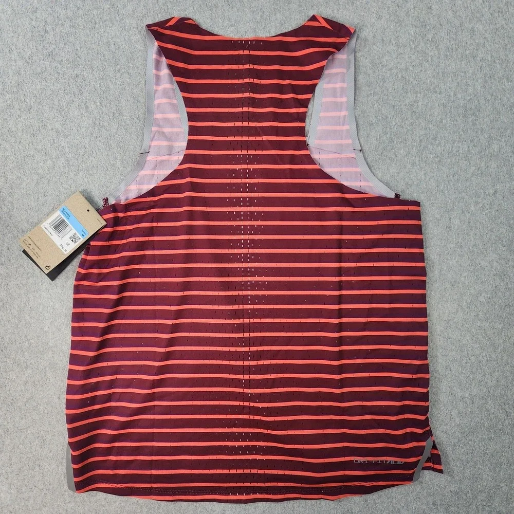 Nike DriFit ADV Aeroswift Slim Fit Running Singlet Womens‎ Medium Beetroot Red